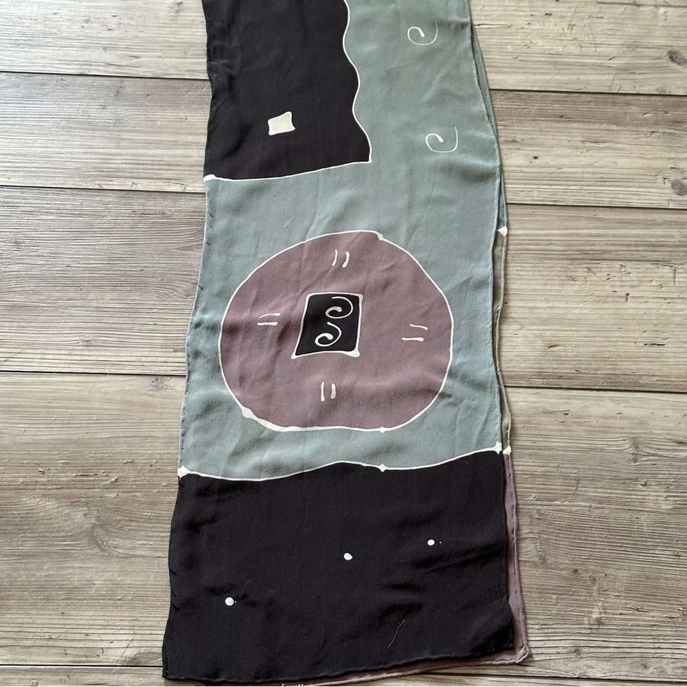 Women’s Abstract Patterned Scarf Multi Color